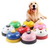 Pet Toy Training Called Dinner Small Bell Footprint Ring Dog Toys For Teddy Puppy Pet Call - Blue