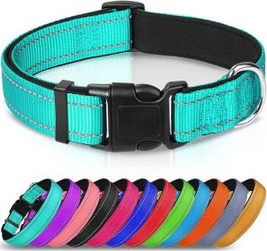 Reflective Dog Collar; Soft Neoprene Padded Breathable Nylon Pet Collar Adjustable for Medium Dogs - Pink - X-Large (Pack of 1)