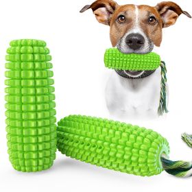 Pet Dog Toy Interactive Rubber Balls for Small Large Dogs Puppy Cat Chewing Toys Pet Tooth Cleaning Indestructible Dog Food Ball - green-Squeak - Chin