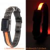 Solar And USB Rechargeable Light Up Pet Collar Waterproof LED Dog & Cat Collars For Night Walking - Orange - L