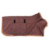 Pet Bath Towel For Dog & Cat; Microfiber Dog Bathrobe; Absorbent Cat Towel; Quick Dry Pet Bathrobe - Coffee - S