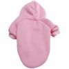 Pet Sweatshirt With Hoodie; Machine Washable Sweater For Dogs Puppies Sweater Clothes Apparel - Pink - S