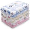 1 Pack 2 Blankets Super Soft Fluffy Premium Cute Elephant Pattern Pet Blanket Flannel Throw for Dog Puppy Cat - Blue - Large (Pack of 2)