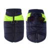 Windproof Dog Winter Coat Waterproof Dog Jacket Warm Dog Vest Cold Weather Pet Apparel  for Small Medium Large Dogs  - M - Green