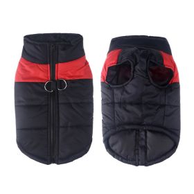 Windproof Dog Winter Coat Waterproof Dog Jacket Warm Dog Vest Cold Weather Pet Apparel  for Small Medium Large Dogs  - 3XL - Red