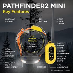 Dogtra PATHFINDER2 MINI Additional GPS Dog Tracking Collar - Orange - Default