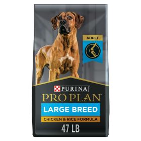 Purina Pro Plan Large Breed Dry Dog Food for Adult Dogs Chicken Rice 47 lb Bag - Purina Pro Plan