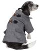 Military Static Rivited Fashion Collared Wool Pet Coat - X-Small