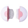 Pet Life 'LYNX' 2-in-1 Travel Connecting Grooming Pet Comb and Deshedder - Pink - Small