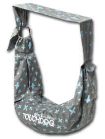 Touchdog 'Paw-Ease' Over-The-Shoulder Travel Sling Pet Carrier - Grey