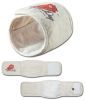 Touchdog Gauze-Aid Protective Dog Bandage and Calming Compression Sleeve - White - Medium