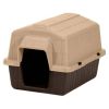 Aspen Pet Pet Barn 3 Plastic Dog House, Small, 26.5"L x 18"W x 16.5"H - Brown