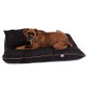 Super Value Machine Washable Pet Dog Bed, Large, Black - Black