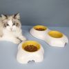 Egg-shaped Pet Bowl Drinking Water Single Bowl Double Bowl Dog Bowls Cute Pet Feeding Bowl Egg Yolk Shaped Food And Water Elevated Bowl Feeder - Sibgl