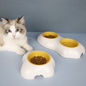 Egg-shaped Pet Bowl Drinking Water Single Bowl Double Bowl Dog Bowls Cute Pet Feeding Bowl Egg Yolk Shaped Food And Water Elevated Bowl Feeder - Sibgl