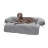 Dog Mat Furniture Protector Fluffy Dog Couch Bed - Light Gray - XL