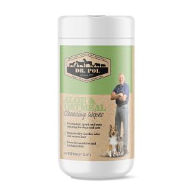 Dr. Pol Aloe Oatmeal Cleansing Wipes for Dogs and Cats 60 Count - Dr. Pol