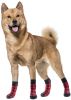 Chrismas Anti-Slip Dog Socks; Waterproof Paw Protectors with Reflective Straps Traction Control for Indoor & Outdoor Wear; 4pcs - Yellow dog claw - L