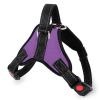 Dog Chest Strap Traction Rope Explosion proof Flushing Dog Chest Strap - purple - S