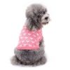 Pet Dog Sweater Turtleneck Dog Knitwear Warm Pet Sweater - Pink - S