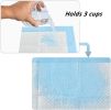 ScratchMe Super-Absorbent Waterproof Dog and Puppy Pet Training Pad, Housebreaking Pet Pad, 20-Count Large-Size, 23.6''X35.4'', Blue, Large 20pcs - as