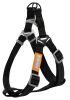 Touchdog 'Macaron' 2-in-1 Durable Nylon Dog Harness and Leash - Black - Large