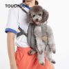 Touchdog 'Wiggle-Sack' Fashion Designer Front and Backpack Dog Carrier - Blue - Small