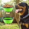 4Pcs Silicone Collapsible Dog Bowls BPA Free Travel Dog Bowl Foldable Cat Dog Food Water Bowl - Multi-Color