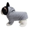 Pet Sweatshirt With Hoodie; Machine Washable Sweater For Dogs Puppies Sweater Clothes Apparel - Blue - M