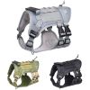 Tactical Dog Harness For Small Medium Large Dog; Dog Harness Vest With Soft Padded And D-Ring Collar - Grey - S