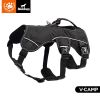 Multi-Use Support Dog Harness, Hiking and Trail Running, Service and Working, Everyday Wear-black XH - S