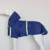 large and small dog raincoat cloak type reflective strip pet raincoat windproof rainproof dog hooded raincoat - Blue - 2XL (9-14kg)