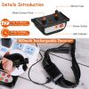 Dog Training Collar Receiver IPX6 Waterproof Shock Vibration Beep Mode Single Dog Receiver Without Remote For Small Medium Large Dogs - Compatible wit