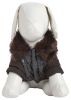 Ultra Fur 'Track-Collared' Metallic Pet Jacket - Medium