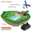 Wireless GPS Dog Fence Rechargeable Waterproof Electric Dog Collar 98-3280FT Adjustable Radius Pet Containment System Outdoor for Large Medium Dogs -