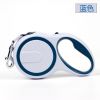 Retractable Dog Leash; Dog Walking Leash for Medium Large Dogs up to 110lbs; One Button Break & Lock ; Heavy Duty No Tangle - Blue - 3m