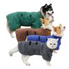 Pet Bath Towel For Dog & Cat; Microfiber Dog Bathrobe; Absorbent Cat Towel; Quick Dry Pet Bathrobe - Dark Green - XS