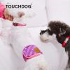 Touchdog Gauze-Aid Protective Dog Bandage and Calming Compression Sleeve - White - Small