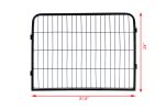 High Quality Portable outdoor folding 16-panel heavy duty metal pet playpen - Black