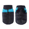 Windproof Dog Winter Coat Waterproof Dog Jacket Warm Dog Vest Cold Weather Pet Apparel  for Small Medium Large Dogs  - XL - Blue