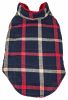 Pet Life 'Allegiance' Classical Plaided Insulated Dog Coat Jacket - Blue - X-Small