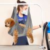 Pet Dog Cat Grooming Hammock Harness Dog Hammock Restraint Bag Helper Breathable Dogs Grooming Trimming Hammock Helper Cats - Gray - S