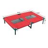 Elevated Pet Bed, Red, X-Large, 48"L - Red