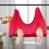 Pet Dog Cat Grooming Hammock Harness Dog Hammock Restraint Bag Helper Breathable Dogs Grooming Trimming Hammock Helper Cats - Gray - S