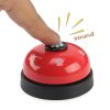 Pet Toy Training Called Dinner Small Bell Footprint Ring Dog Toys For Teddy Puppy Pet Call - Rose Red