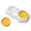 Egg-shaped Pet Bowl Drinking Water Single Bowl Double Bowl Dog Bowls Cute Pet Feeding Bowl Egg Yolk Shaped Food And Water Elevated Bowl Feeder - Doubl