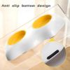 Egg-shaped Pet Bowl Drinking Water Single Bowl Double Bowl Dog Bowls Cute Pet Feeding Bowl Egg Yolk Shaped Food And Water Elevated Bowl Feeder - Sibgl