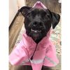 Dog Raincoats for Large Dogs with Reflective Strip Hoodie; Rain Poncho Jacket for Dogs - D4-Pink - [XXXL]