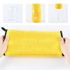 Quick-drying Pet Dog And Cat Towels; Soft Fiber Towels Water-absorbent Bath Towel Cleaning Pet Towel - Yellow - 25*25cm/9.8*9.8in