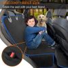 Car pet mat Scratch-proof wear-resistant pet cover dual-purpose rear seat cushion double Oxford car dog pad car pet pad - Orange red - (54*57.8IN-137*